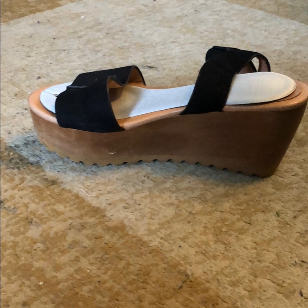 Madewell heel black and brown sandals in size 5